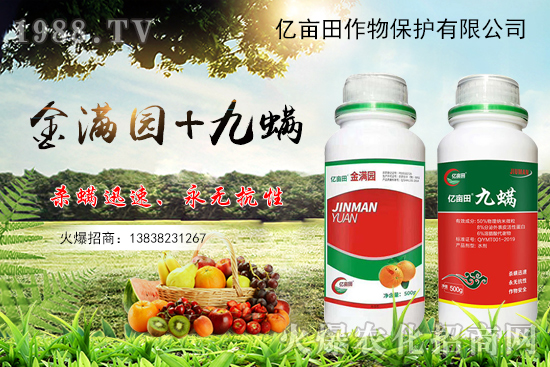 螨類害蟲難觸殺？金滿園+九螨，雙重生物作用，既殺滅害蟲又有肥效！