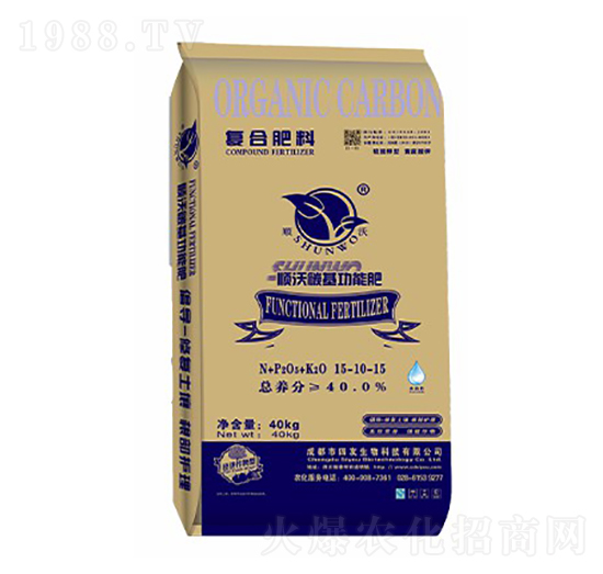 經濟作物專用碳基功能肥15-10-15-順沃-四友生物
