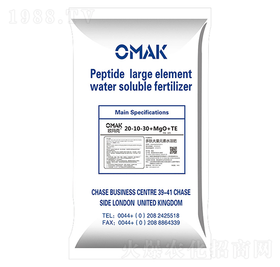 多肽大量元素水溶肥料20-10-30+MgO+TE-歐瑪克-奧然農(nóng)業(yè)