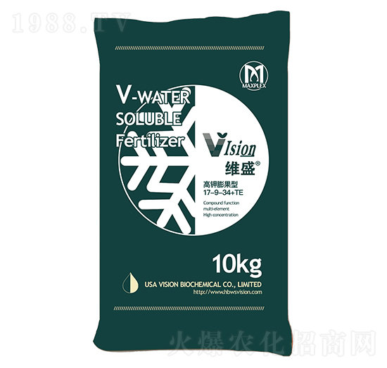高鉀膨果型大量元素水溶肥17-9-34+TE-維盛-美瑞農(nóng)業(yè)