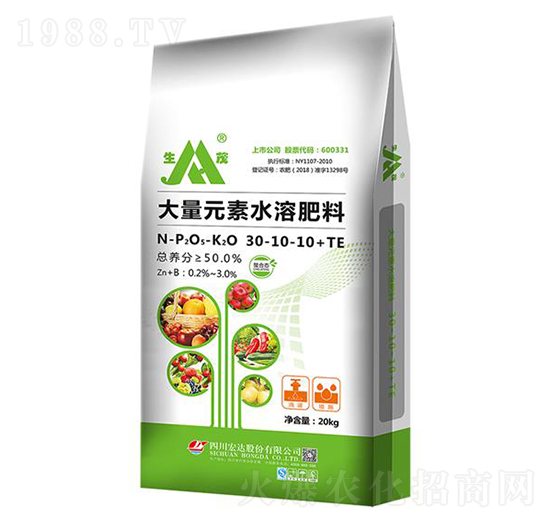 ΢��Ԫ���ʹ���Ԫ��ˮ�ܷ�30-10-10+TE-��ï-���_(d��)�ɷ�