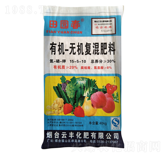 有機(jī)-無(wú)機(jī)復(fù)混肥料15-5-10-田園春-云豐化肥