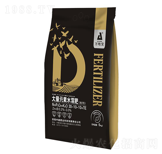 大量元素水溶肥30-10-10+TE-中盛肥業(yè)