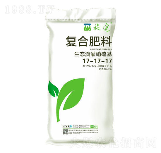生態(tài)滴灌硝硫基復(fù)合肥料17-17-17-施途-凱龍楚興