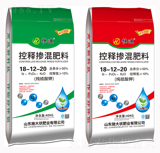 控釋摻混肥料18-12-20-施大狀