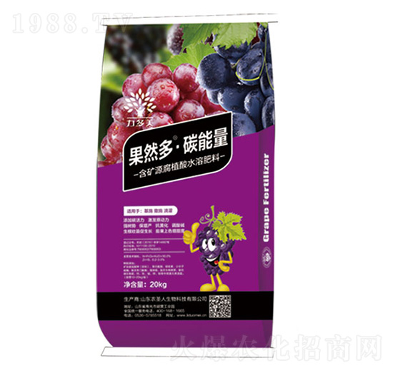 葡萄專用含礦源腐植酸水溶肥料-果然多·碳能量-農(nóng)圣人