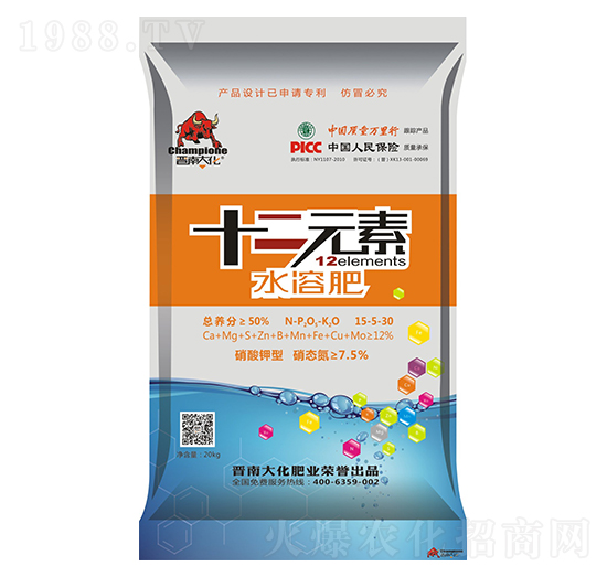 十二元素復合肥料15-5-30-晉南大化-凱美佳肥業(yè)