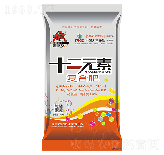 十二元素復合肥料25-14-6-晉南大化-凱美佳肥業(yè)