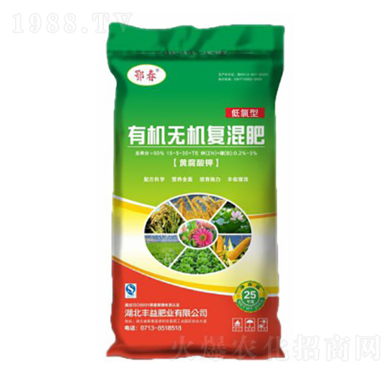 低氯型有機(jī)無機(jī)復(fù)混肥料15-5-30+TE-鄂春-豐益肥業(yè)