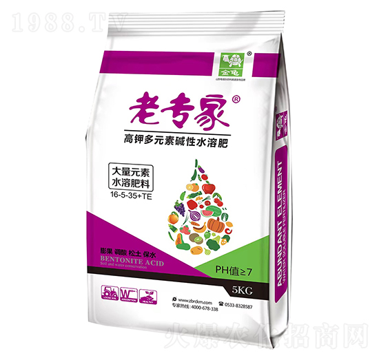 高鉀多元素堿性水溶肥-老專家-金龜-深藍生物