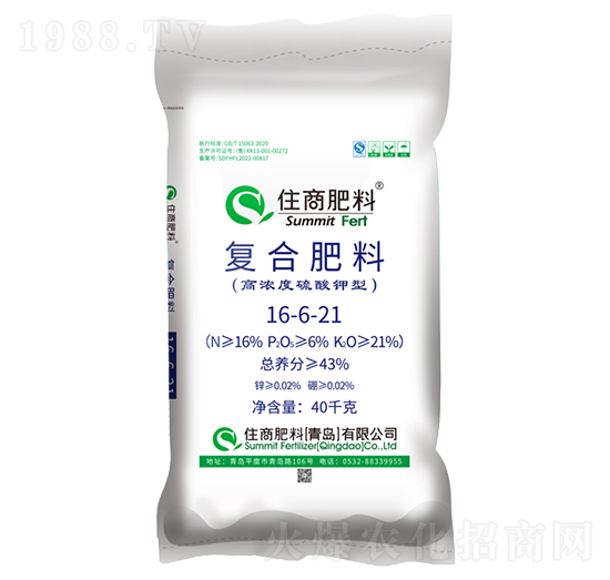 硫酸鉀型復(fù)合肥料16-6-21-住商肥料