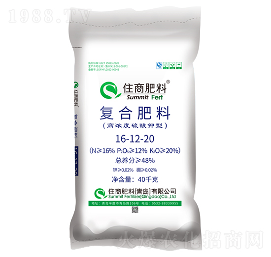 硫酸鉀型復(fù)合肥料16-12-20-住商肥料