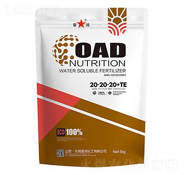 大量元素水溶肥料20-20-20+TE-星潤(rùn)化工