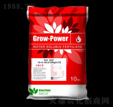 大量元素水溶肥10-5-45+0.2MgO+TE-伯倫特