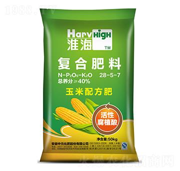 腐植酸玉米專用復(fù)合肥料28-5-7-淮海-中元化工