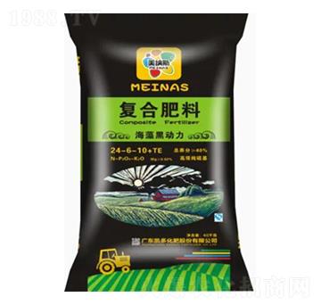 海藻黑動力復合肥料24-6-10+TE-美納斯-凱多化肥